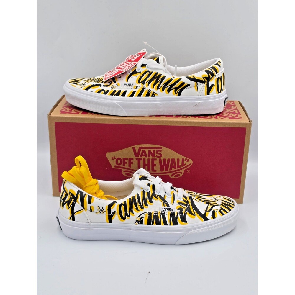 Vans Era Family Graffiti Black Yellow Men 6 Women 7.5 Youth 6Y VN0A4BV42GA